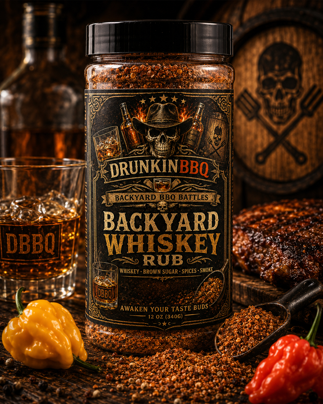 Backyard Whiskey Rub