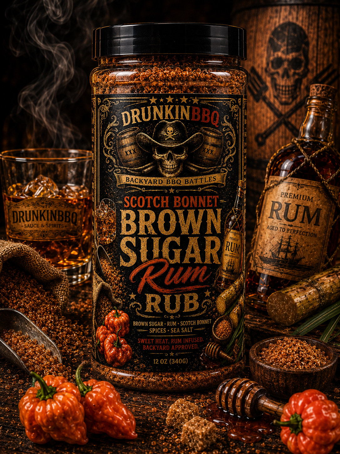 Brown Sugar Rum Rub