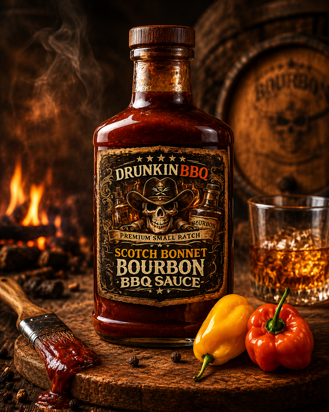 Scotch Bonnet Bourbon BBQ Sauce